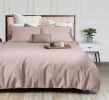 Pink Duvet Cover Queen Size Microfiber Duvet Cover with Zipper Duvet Cover Set of 1 Down Comforter Cover with 2 Pillow Shams Luxury Comforter Cover Qu