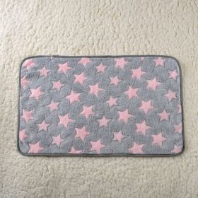 For Common Dogs Blanket Non-slip Seat Cushion (Option: Pink Stars-80x100cm)